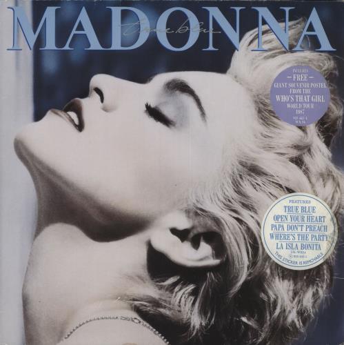 Madonna | True Blue (Nouvelle-Zélande + blue vinyl + poster)