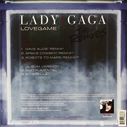 Lady Gaga | LoveGame (Remixes) - Vinyle