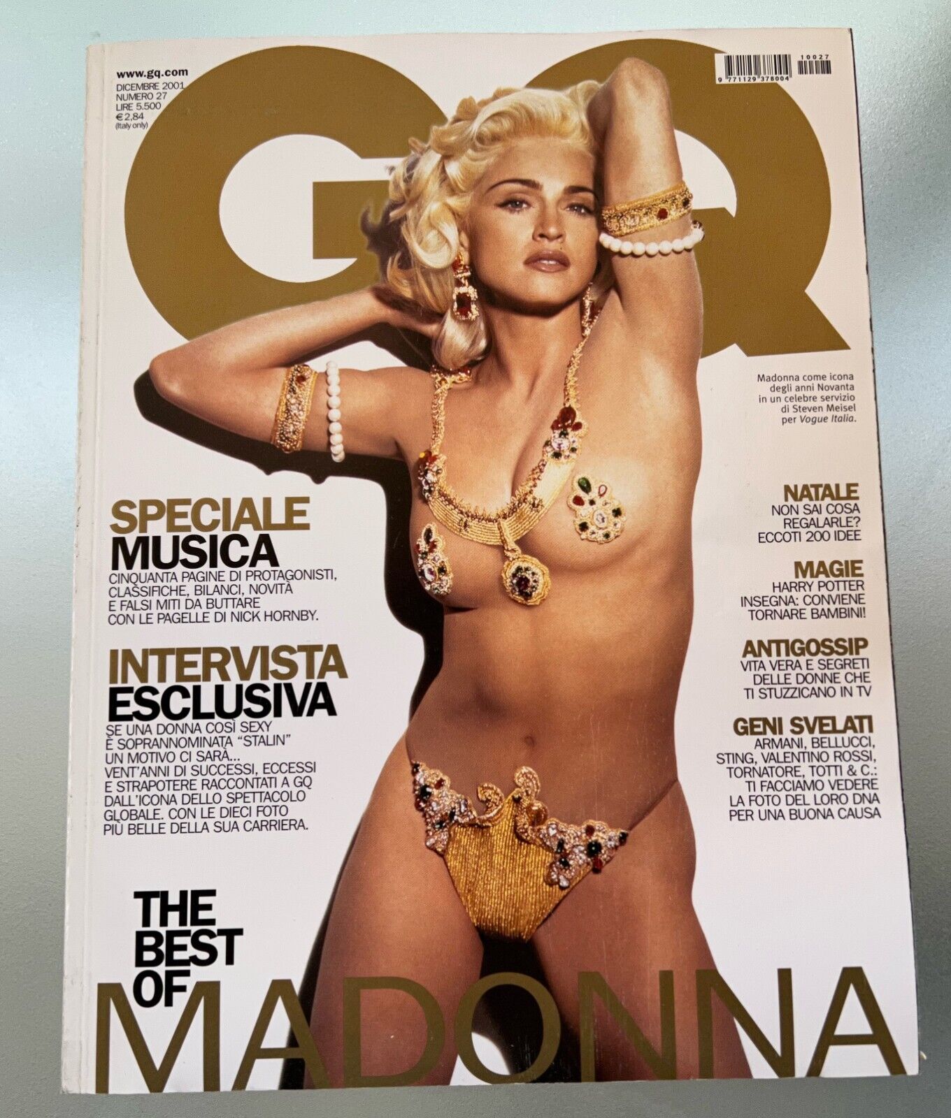 Madonna | GQ Italie - (Décembre 2001 - numéro 27)