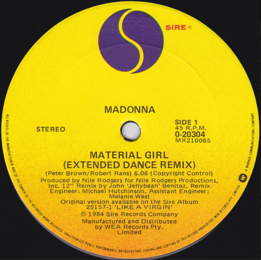 Madonna | Material Girl (extended dance remix)