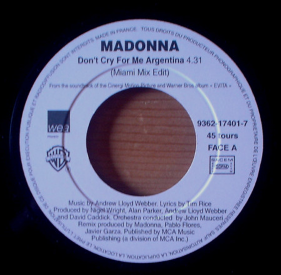 Madonna | Don't Cry For Me Argentina (EN)