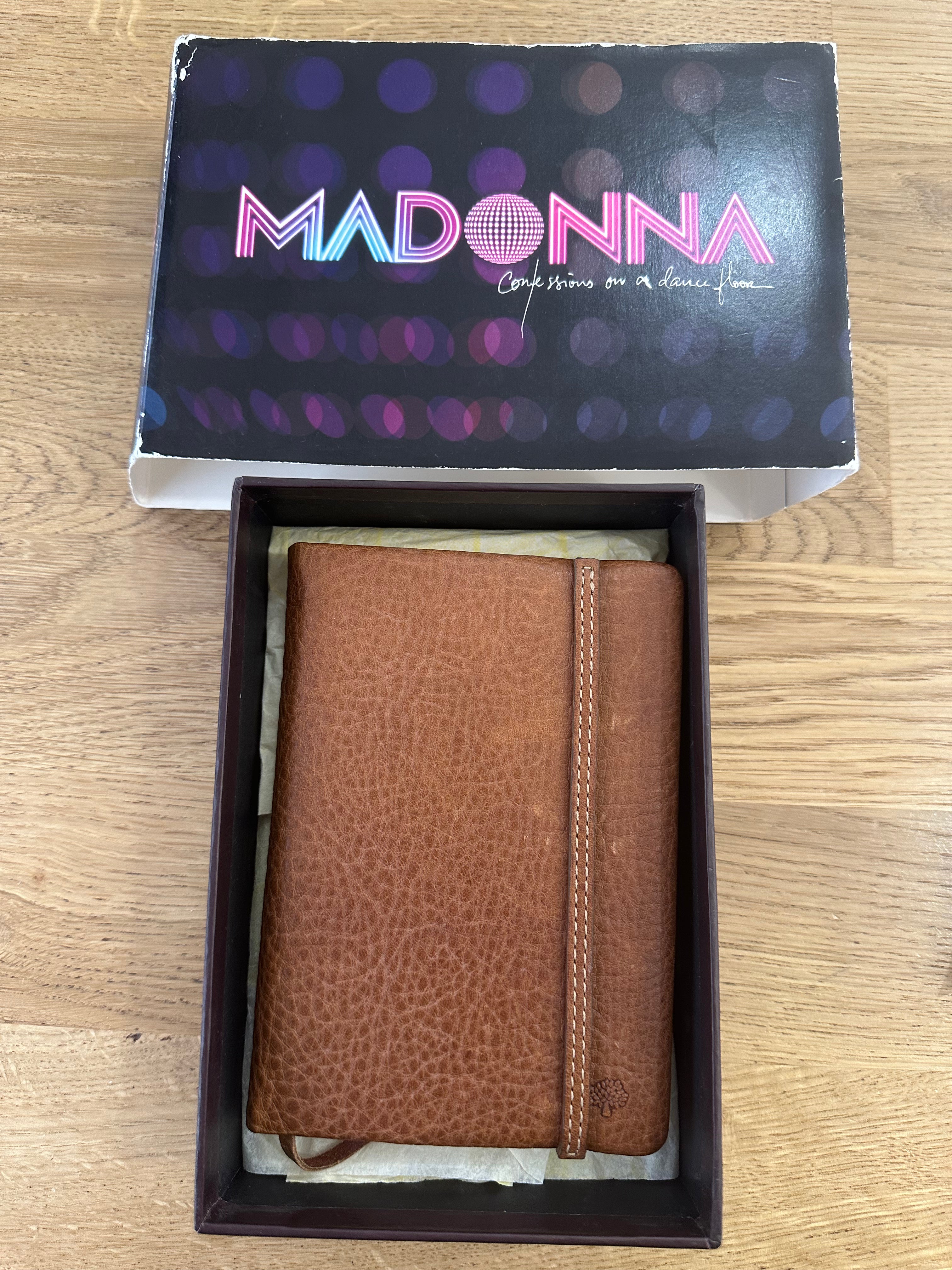 Madonna | Brown leather Mulberry notebook (Confessions on a dance floor)