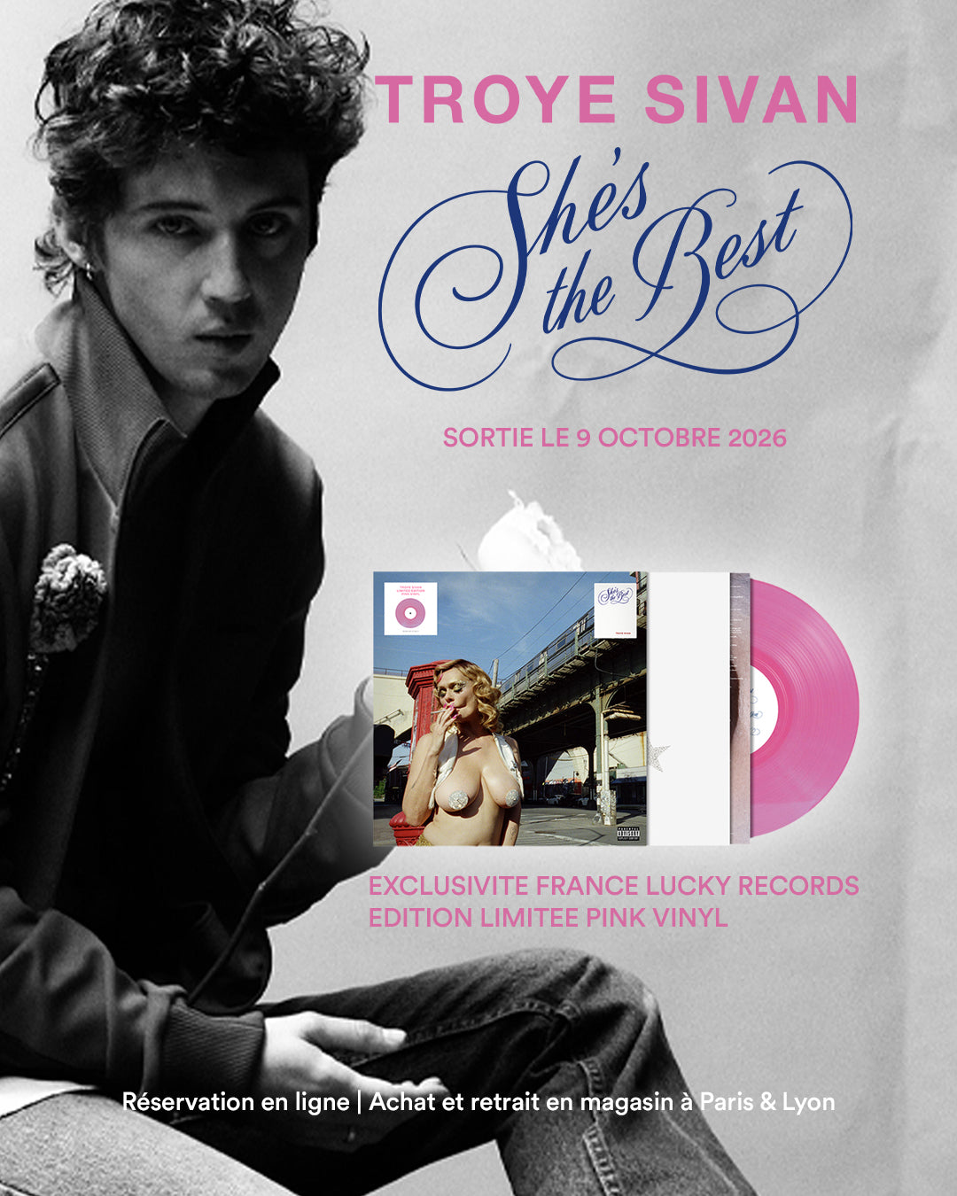 Troye Sivan | She's the best - Vinyle rose - Exclusivité France Lucky Records