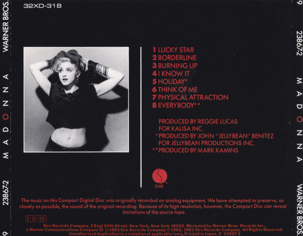 Madonna | Madonna (1985 edition - Japan)