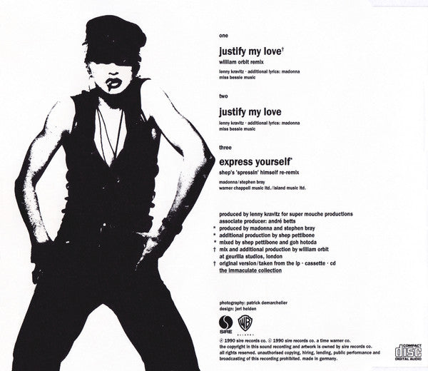 Madonna | Justify My Love (William Orbit Remix) - CD (Europe)