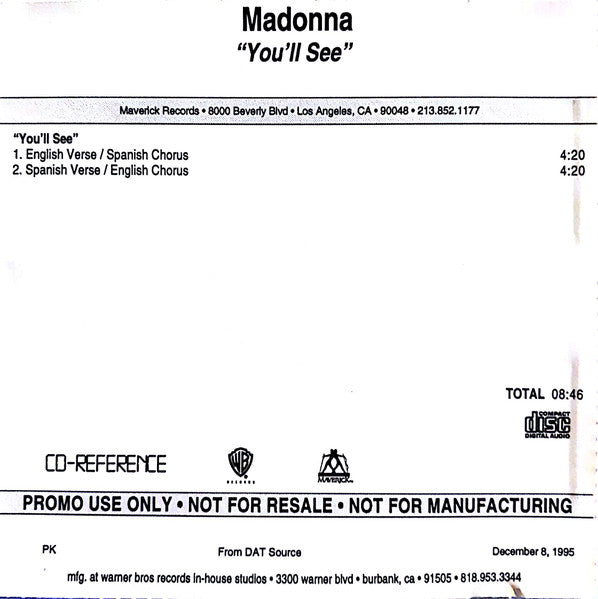 Madonna | You'll see (US Promo)