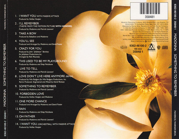 Madonna | Something To Remember (Europe)