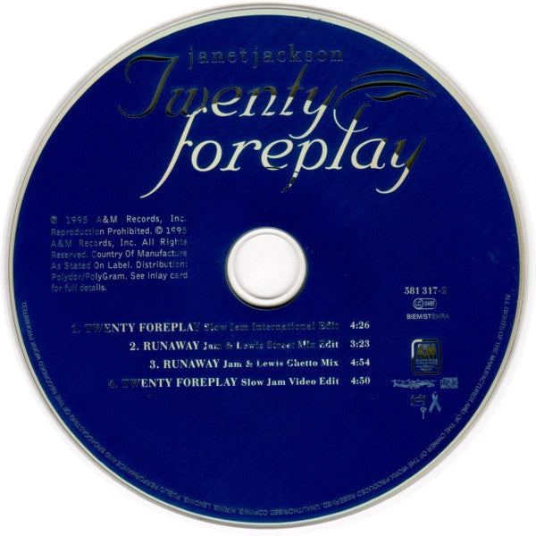 Janet Jackson | Twenty Foreplay - Maxi CD (EU)
