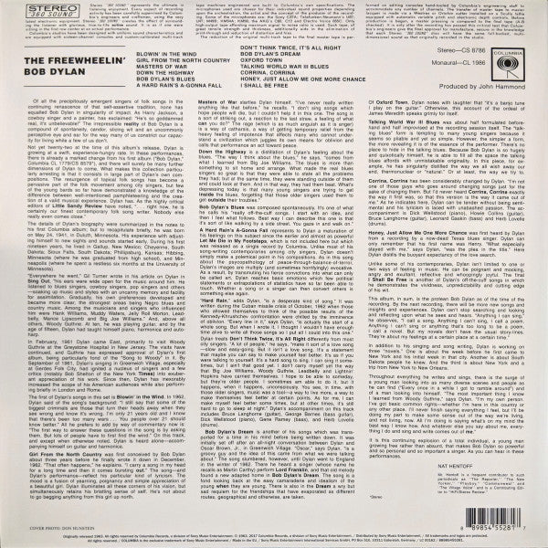 Bob Dylan | The Freewheelin' Bob Dylan – Vinyle (Europe)