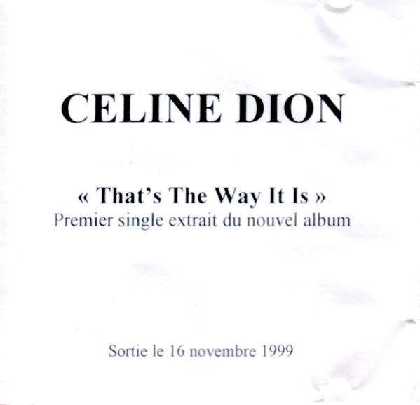 Céline Dion | That's The Way It Is (Promo France)