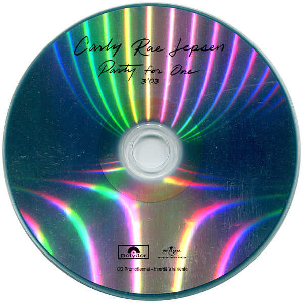 Carly Rae Jepsen | Party For One - CD Promo (FR)