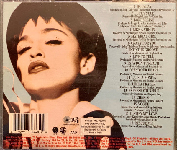 Madonna | The Immaculate Collection -CD (Inde)