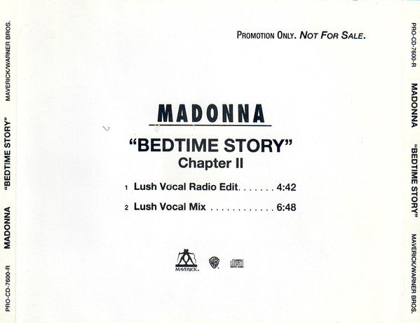 Madonna | Bedtime Story - Chapter II - CD promo (USA)