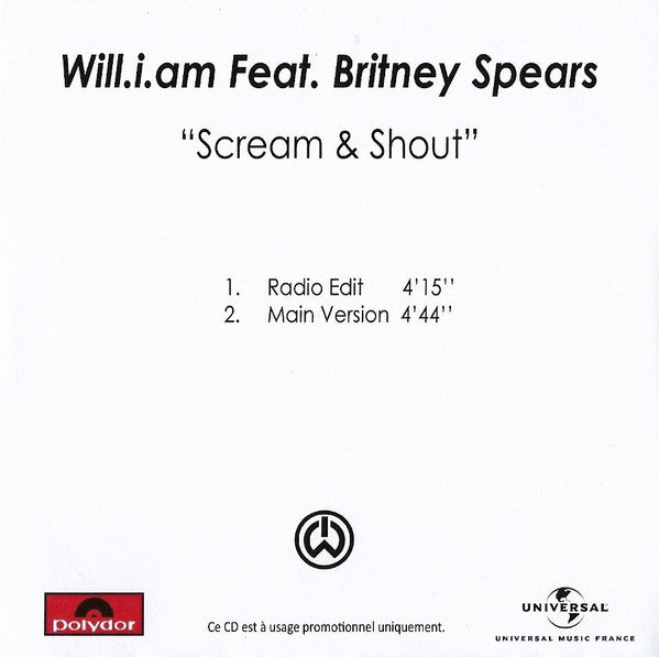 Britney Spears | Scream & Shout (Promo France)