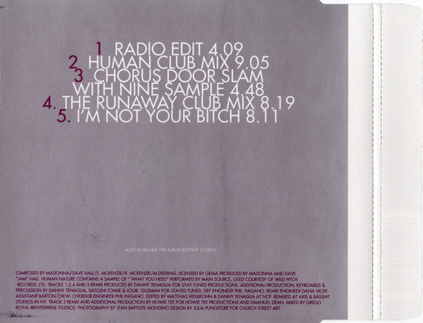Madonna | Human Nature - CD (Europe)
