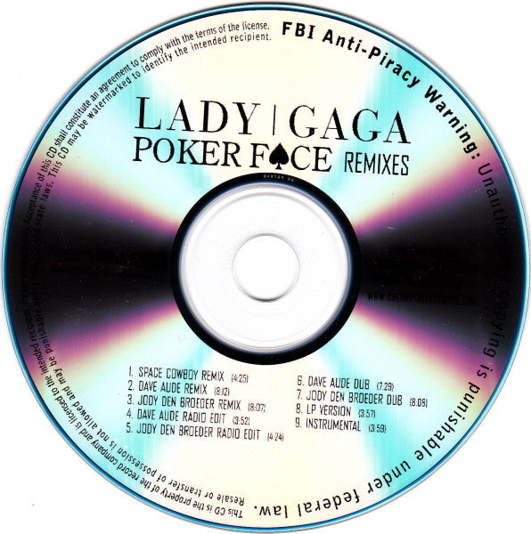Lady Gaga | Poker Face - Remixes (Promo USA)