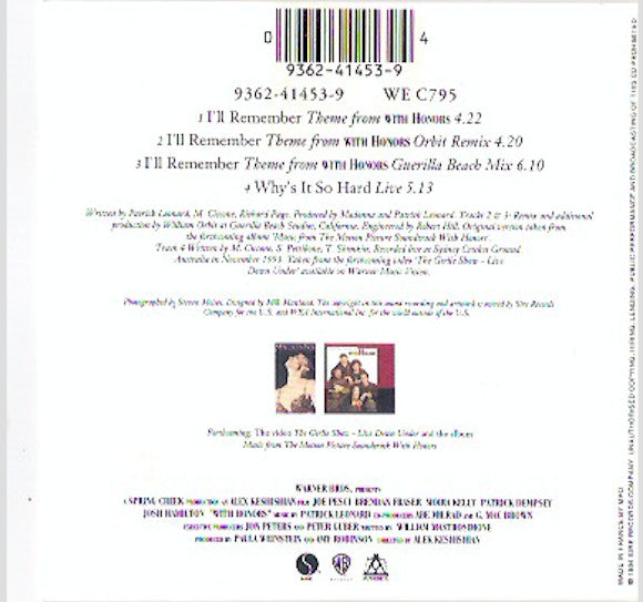 Madonna | I'll Remember - CD (France)