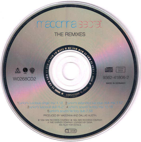 Madonna | Secret The Remixes - CD (Europe)