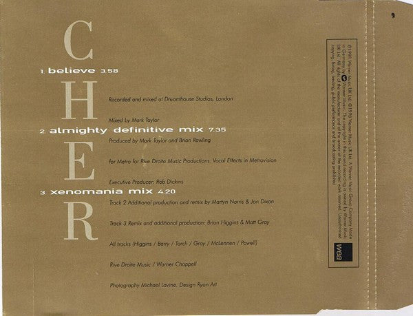 Cher | Believe - CD #1 (europe)