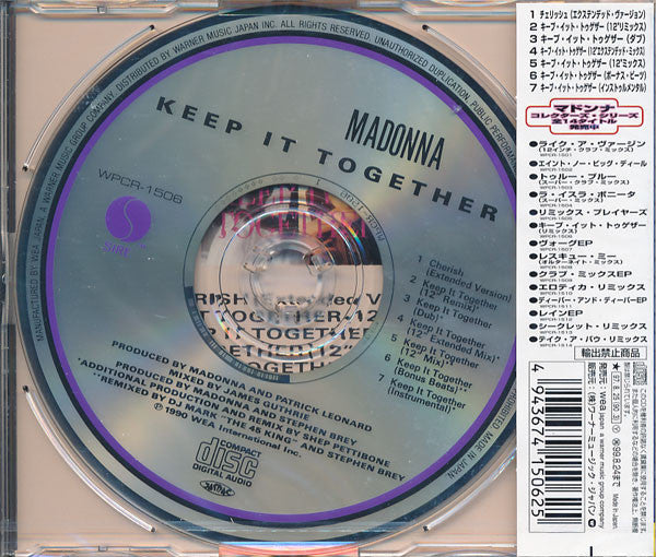 Madonna | Keep It Together - Maxi Single (Japan)