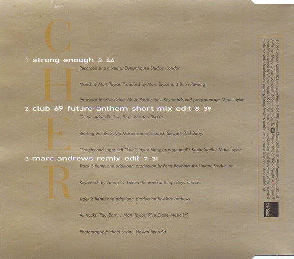 Cher | Strong Enough - UK - Maxi CD