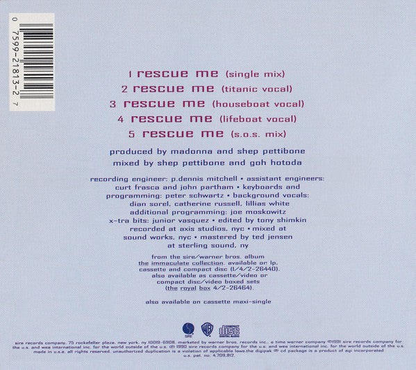 Madonna | Rescue Me (US)