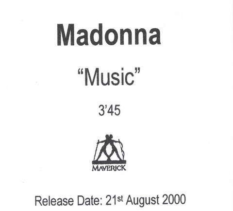 Madonna | Music - Radio spots (promo USA)
