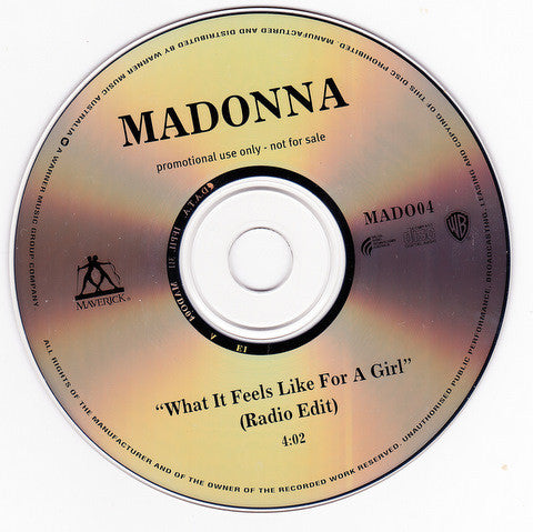 Madonna | What It Feels Like For A Girl (Promo Australie)