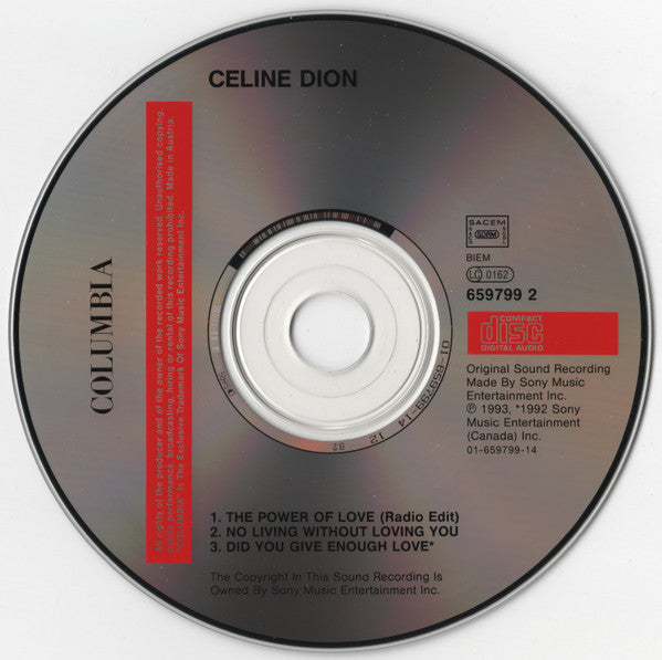 Céline Dion | The power of love - CD (Europe)