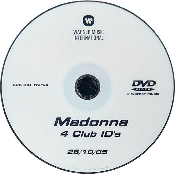 Madonna the 4 club ID's - 26/10/05