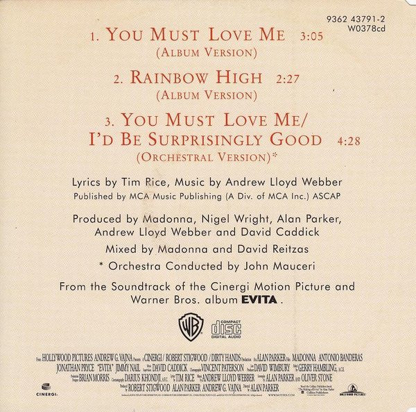 Madonna | You Must Love Me (Germany)