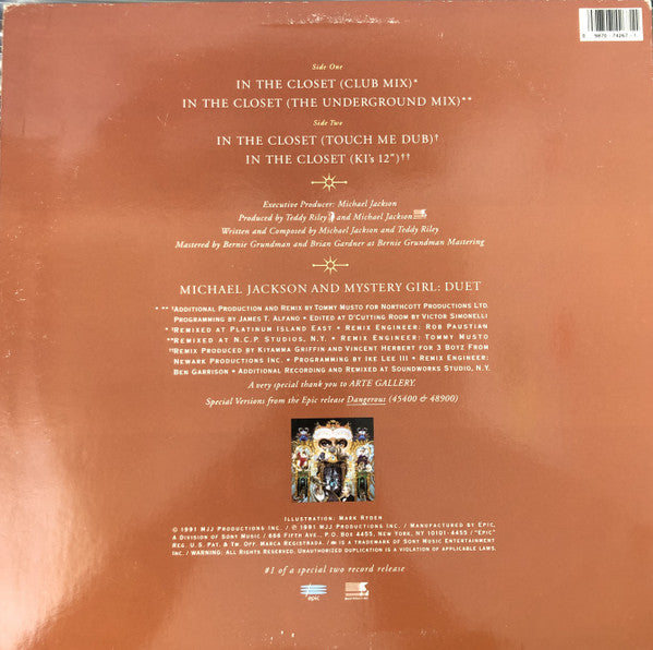 Michael Jackson | In The Closet - Vinyle