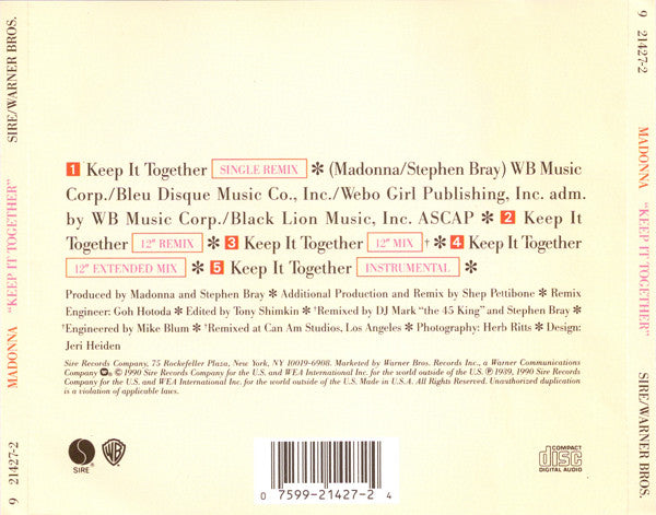 Madonna | Keep It Together (USA)