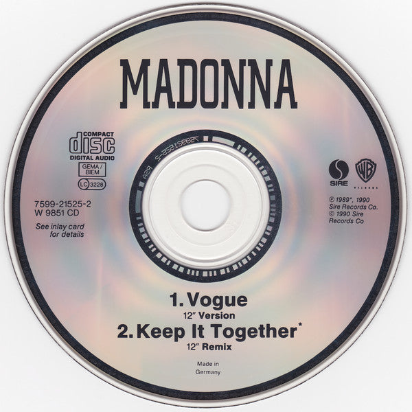 Madonna | Vogue - CD (Europe)