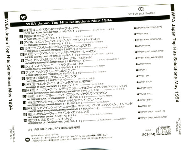 Madonna | Compilation - WEA Japan Top Hits May 1994 (Japan Promo)