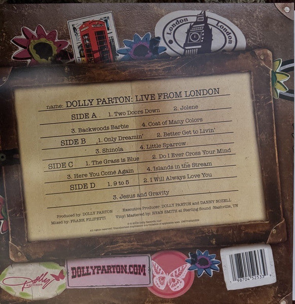 Dolly Parton | Live From London - Vinyle