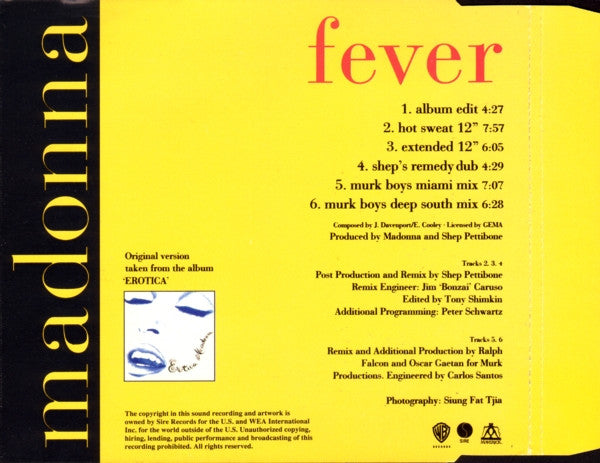 Madonna | Fever - CD (Europe)