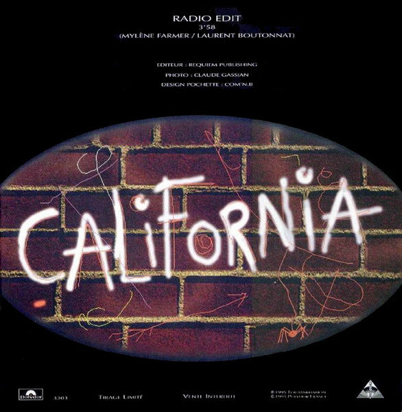 Mylène Farmer | California (CD Promo)
