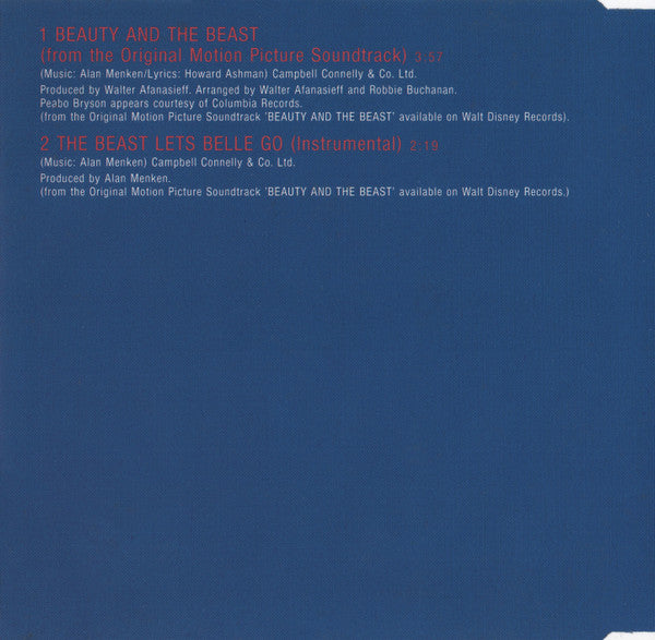 Céline Dion & Peabo Bryson | Beauty and the Beast - Maxi CD