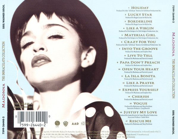 Madonna | The Immaculate Collection - CD (Europe)