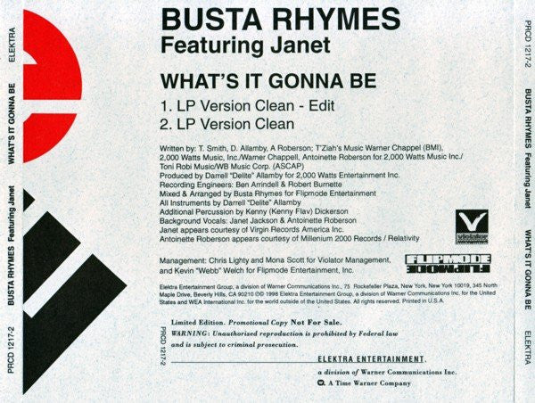 Busta Rhymes & Janet Jackson | What's It Gonna Be - Maxi CD