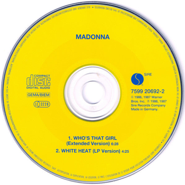 Madonna | Who's that girl (1995 repress)