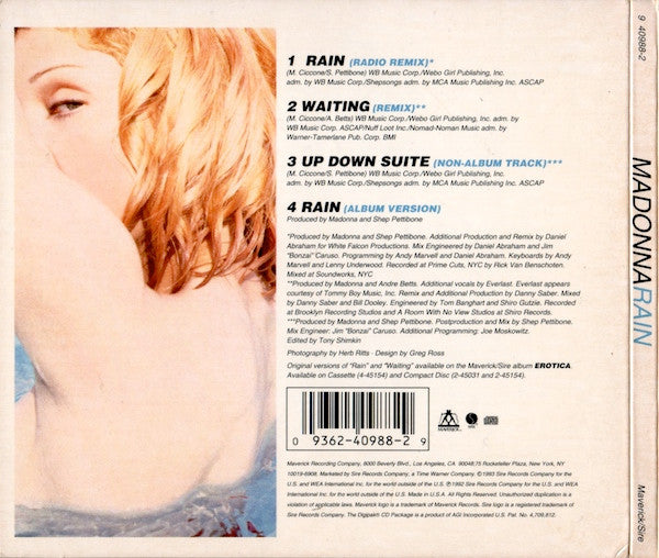 Madonna | Rain - Maxi single (USA)
