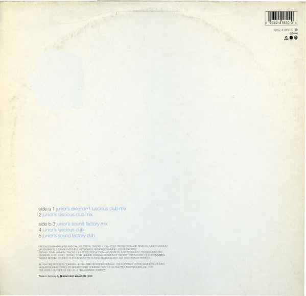 Madonna | Secret - The Remixes (Maxi 45T Europe)