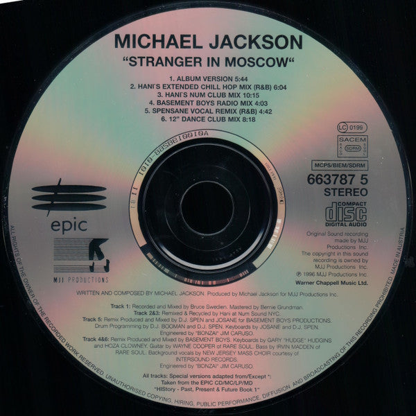 Michael Jackson | Stranger In Moscow (UK)