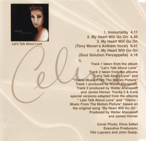 Céline Dion | Immortality - CD (europe)