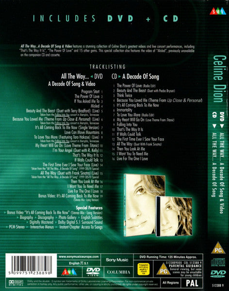Céline Dion | All the way ... A decade of song & video - DVD + CD