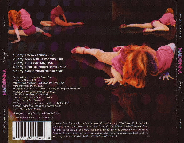 Madonna | Sorry - Maxi Single (USA)