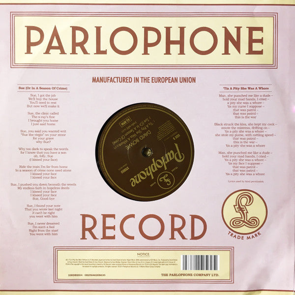 David Bowie | Sue (Or In A Season Of Crime) - Vinyle