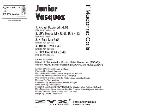 Junior Vasquez | If Madonna Calls